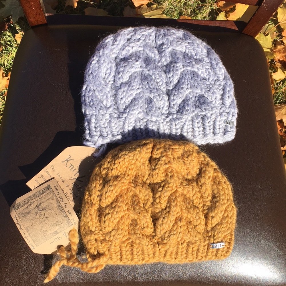 Hand Knit Cable Beanies
